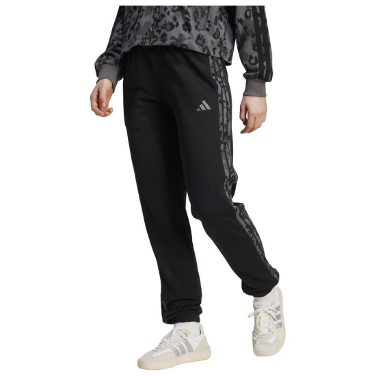 Adidas Γυναικείο παντελόνι φόρμας Essentials 3-Stripes Animal Print Pants